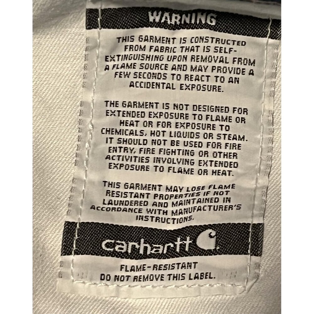 Carhartt FR Flame Resistant Jeans Mens 50x30 Blue Relaxed Fit Work FRB004 MOS - Picture 12 of 13